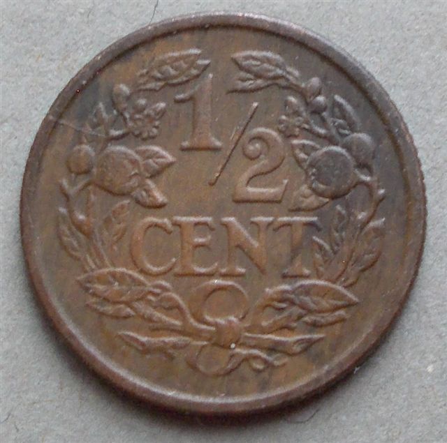1912-Netherlands-Half--Cent